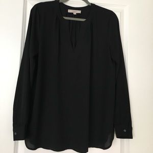 Silky black tunic type blouse - worn once